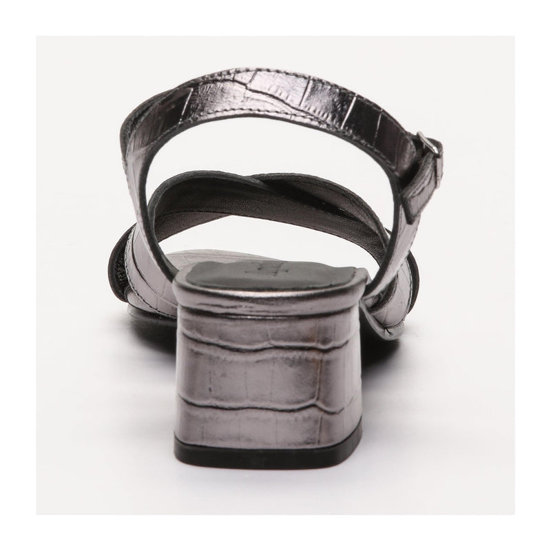 Fanny Heeled Sandals - Gray