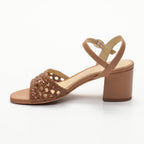 Apolina - Sandalias de tacón Romane - Marrón
