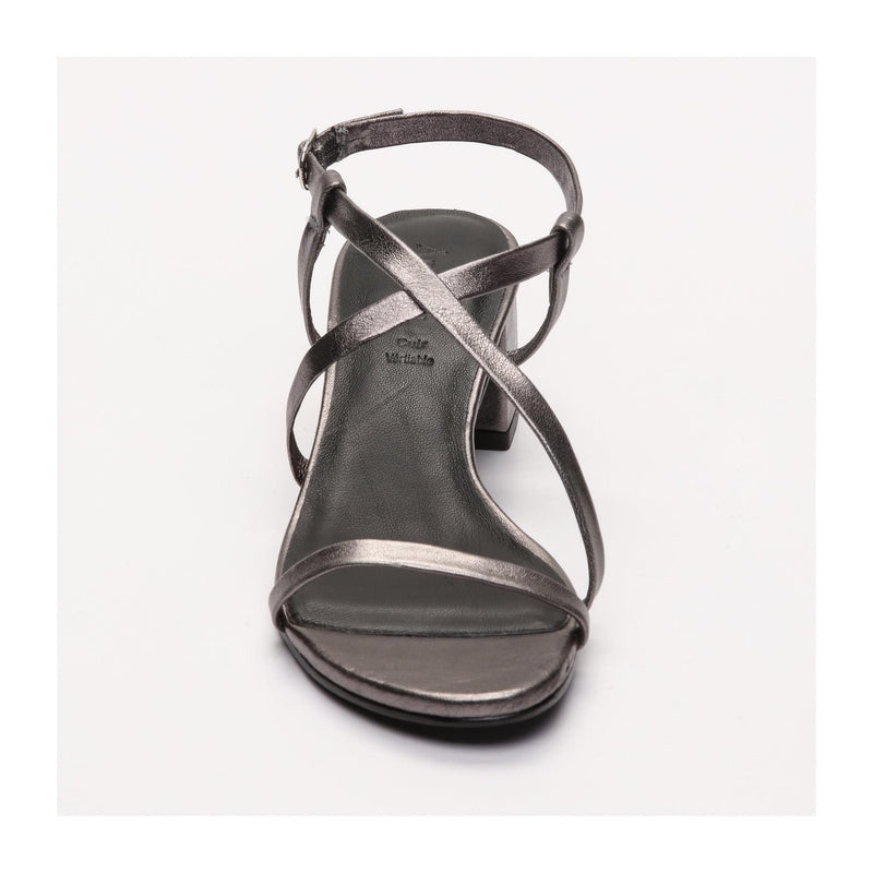 Gloria Heeled Sandals - Gray