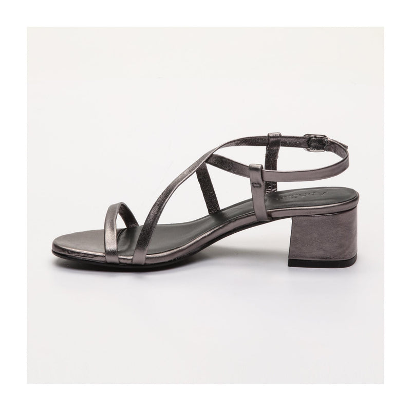 Gloria Heeled Sandals - Gray