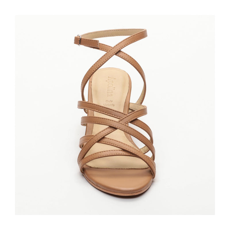 Carra Heeled Sandals - Brown