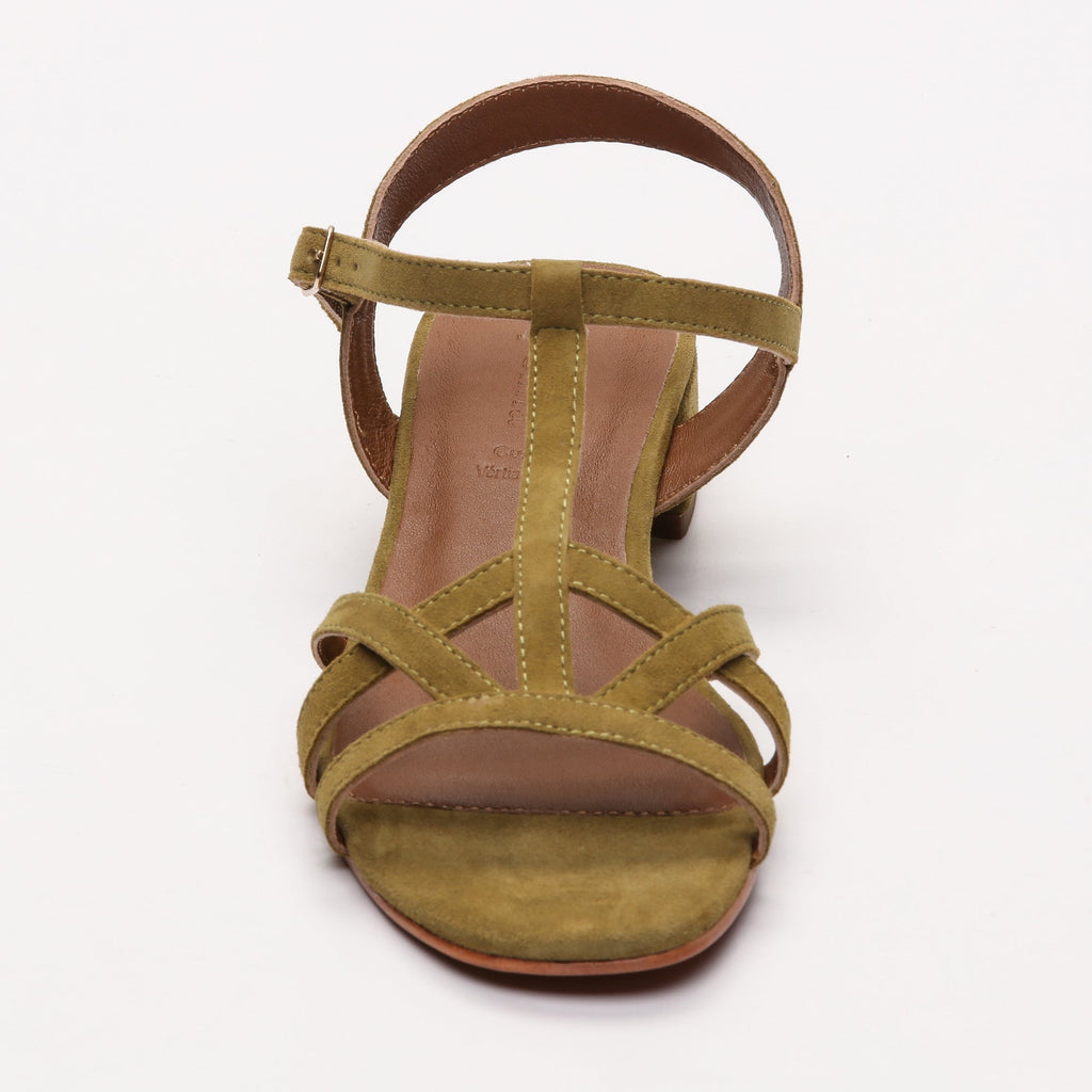 Apolina - Elina Heeled Sandals - Green