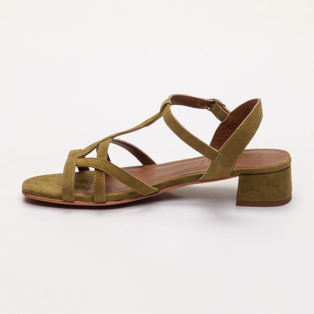 Apolina - Elina Heeled Sandals - Green