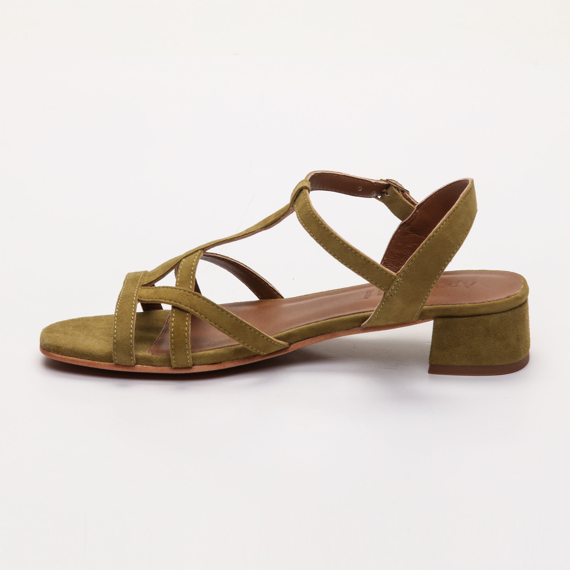 Apolina - Elina Heeled Sandals - Green