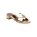 Ohia Heeled Mules - Gold