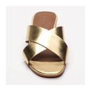 Ohia Heeled Mules - Gold