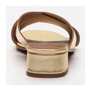 Ohia Heeled Mules - Gold