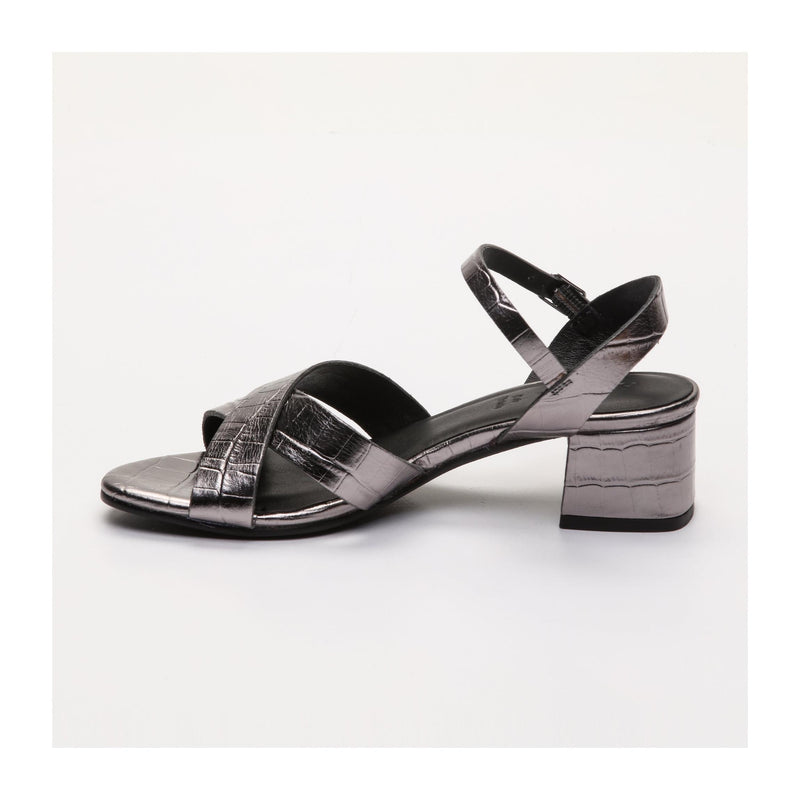 Evy Heeled Sandals - Gray