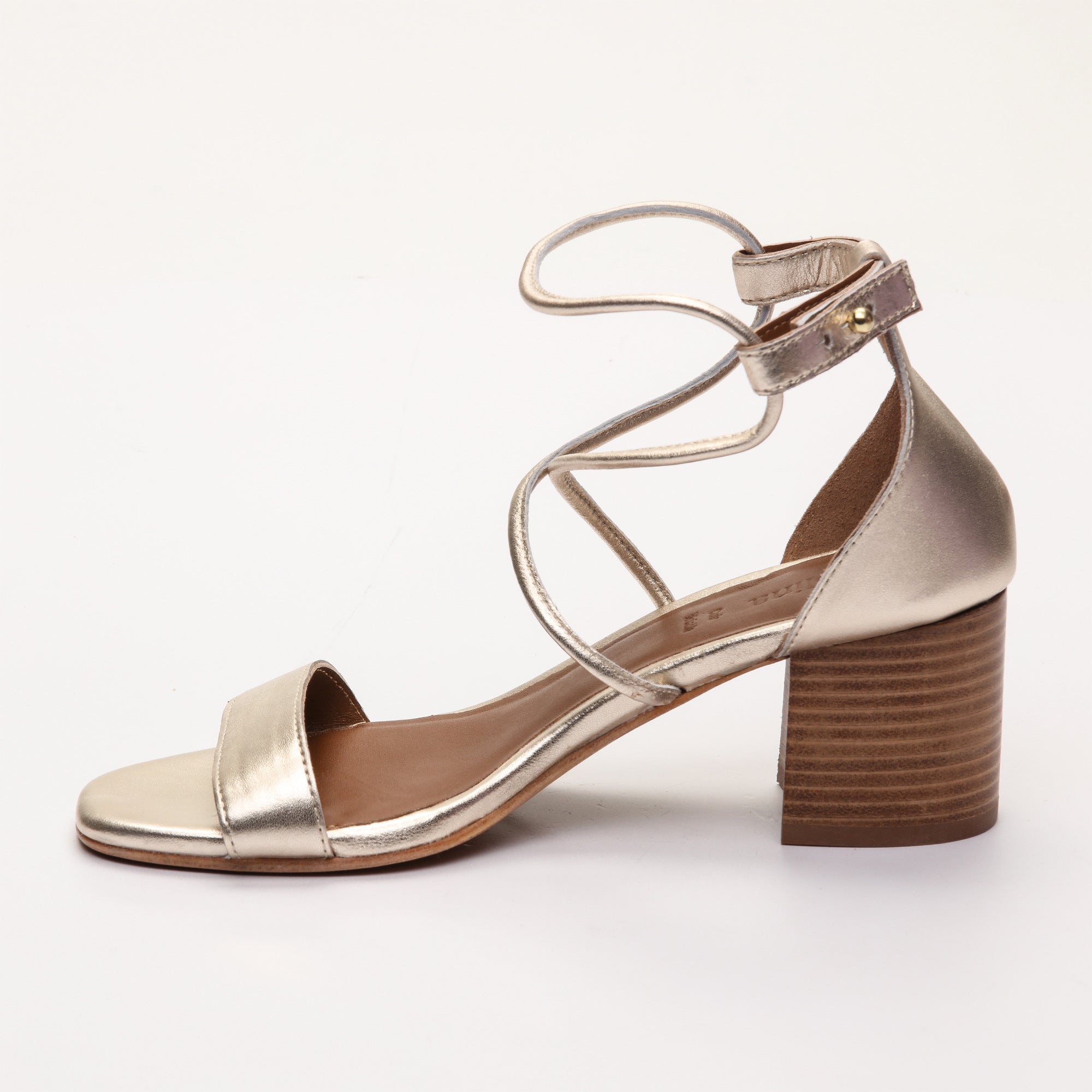 Apolina - Heeled Sandals Poppa - Gold