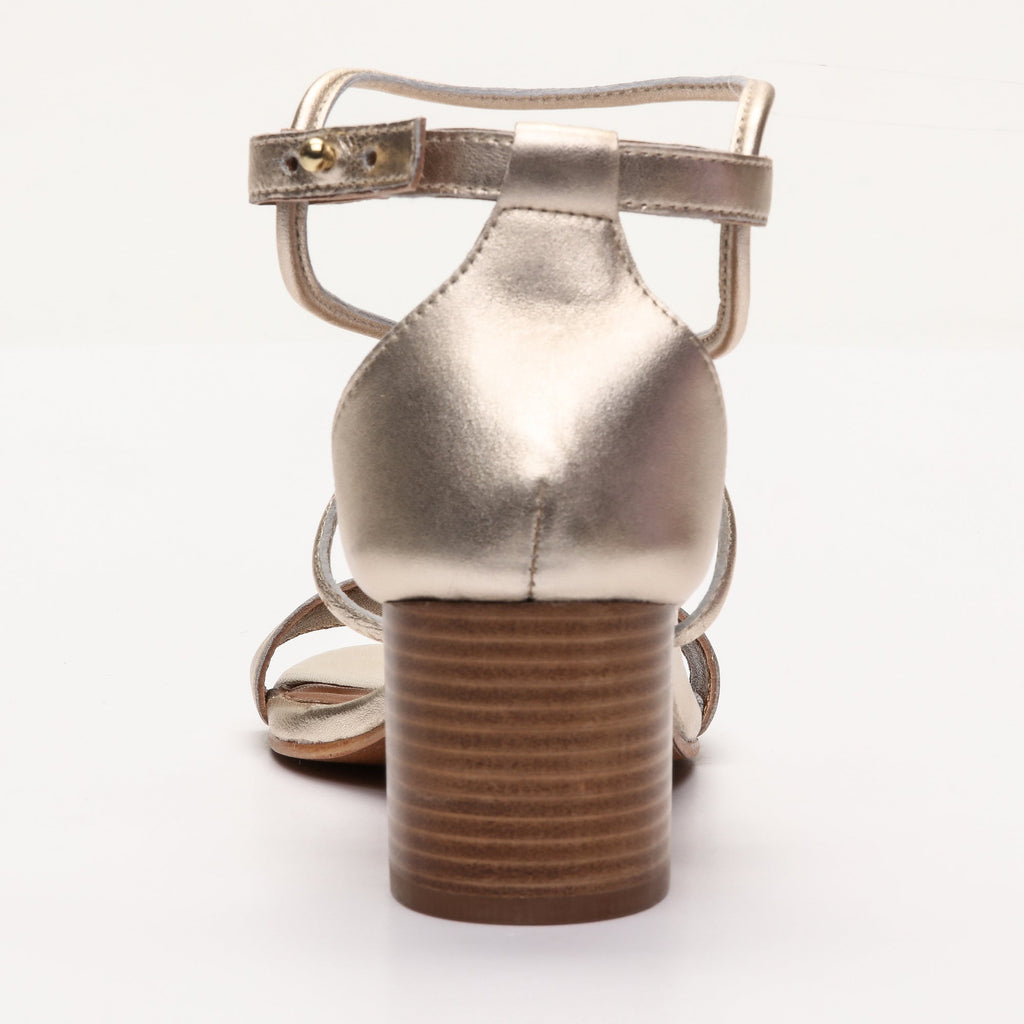 Apolina - Heeled Sandals Poppa - Gold
