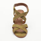 Apolina - Heeled Sandals Pavi - Green