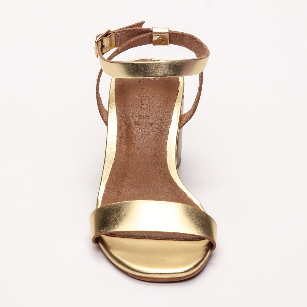 Apolina - Sandalias de tacón Gaia - Dorado