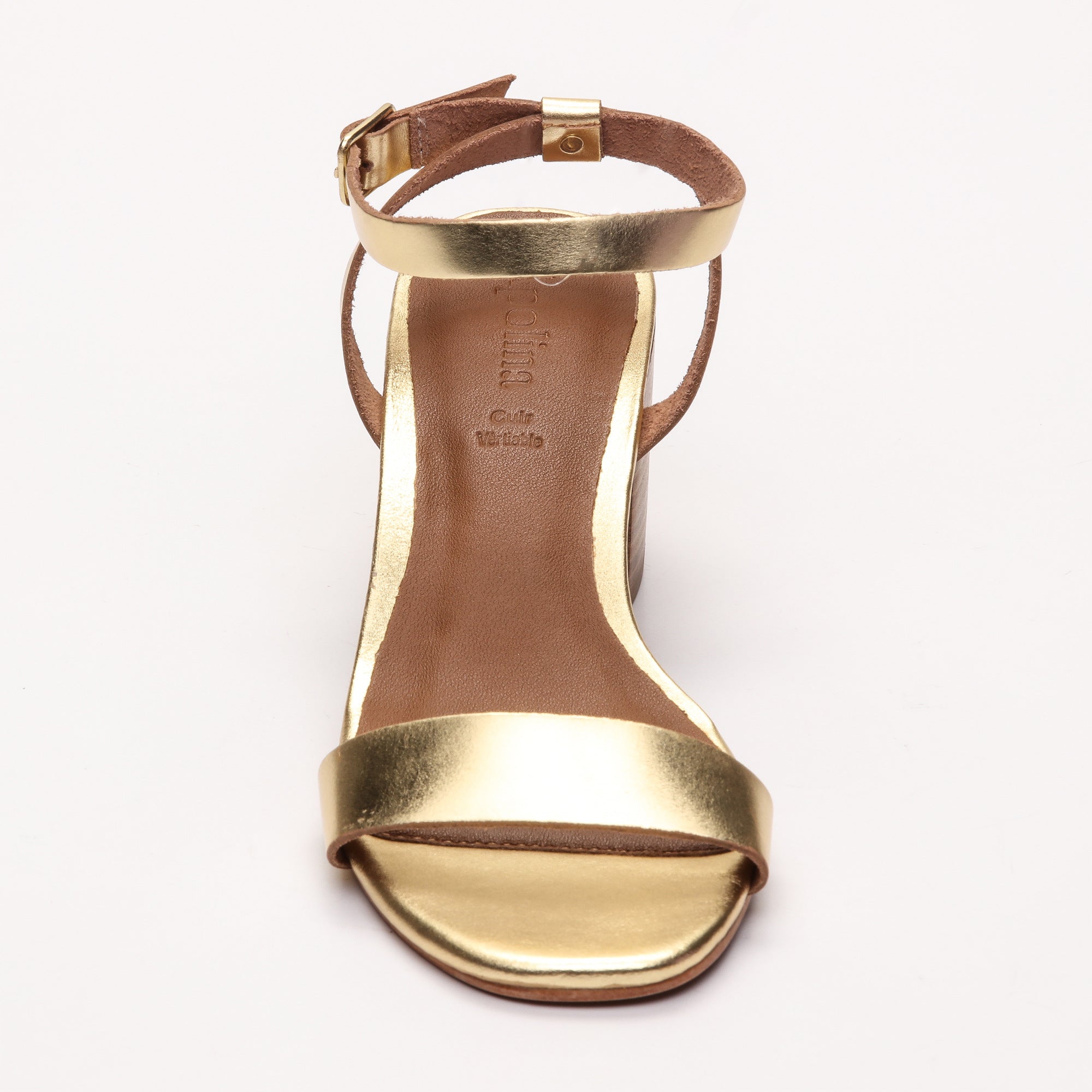 Apolina - Sandalias de tacón Gaia - Dorado
