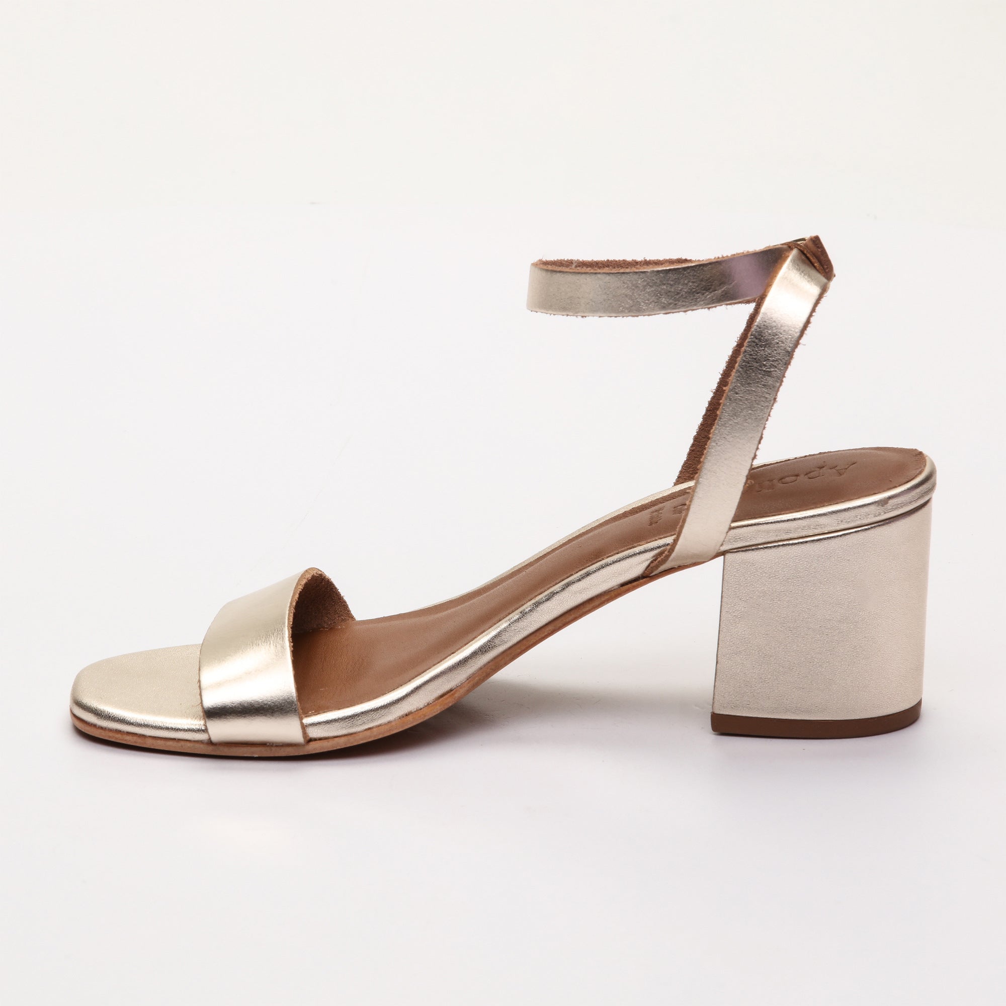 Apolina - Gaia Heeled Sandals - Gold