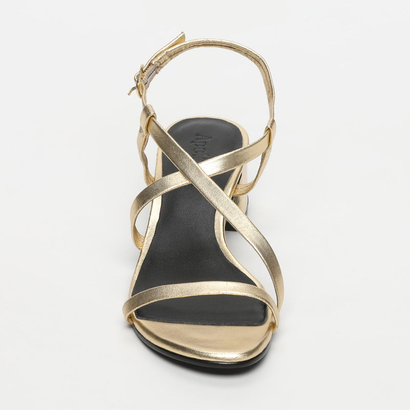 Apolina - Sandalias Tacón Gloria - Dorado
