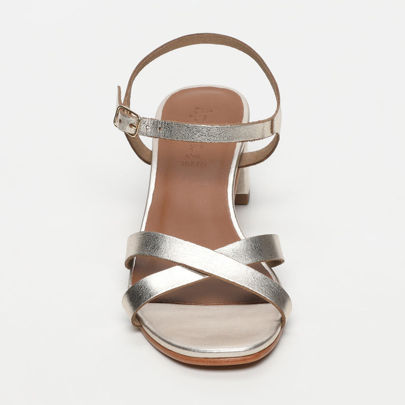 Apolina - Sandales A Talon Elvyne - Doré