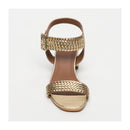 Mary Heeled Sandals - Gold
