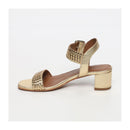 Mary Heeled Sandals - Gold