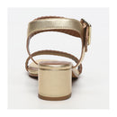 Mary Heeled Sandals - Gold