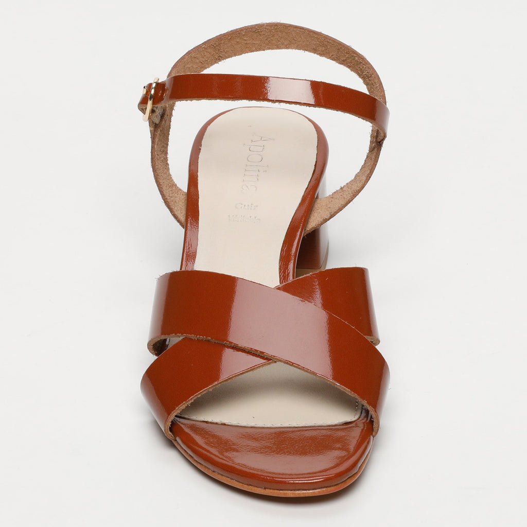 Apolina - Sandalias de Tacón Fanny - Marrón