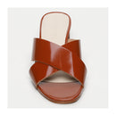 Laura Heeled Mules - Brown
