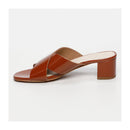 Laura Heeled Mules - Brown