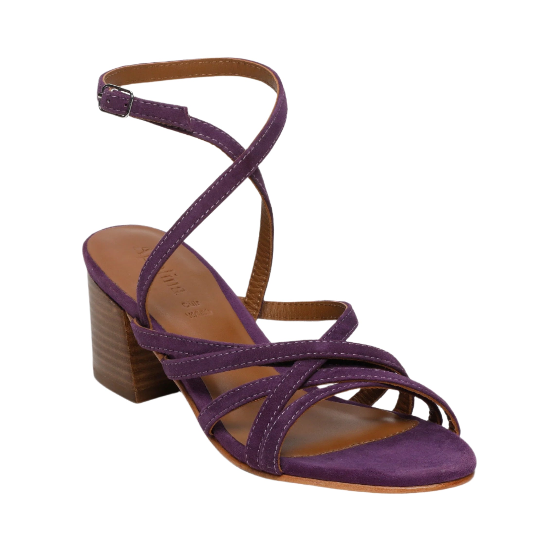 Apolina - Carra Heeled Sandals - Purple