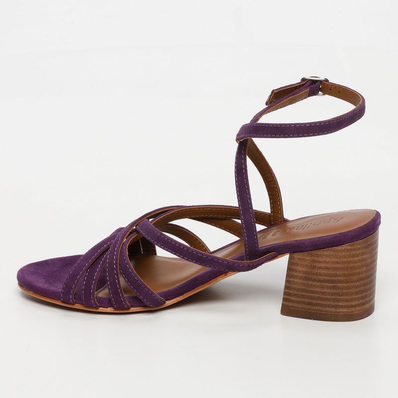 Apolina - Sandales A Talon Carra - Violet