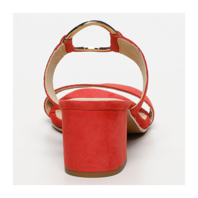 Mules con tacón Rosy - Rojo