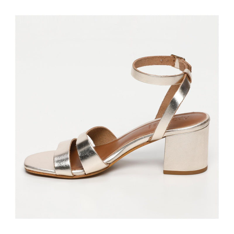 Sandalias de tacón Dellys - Dorado