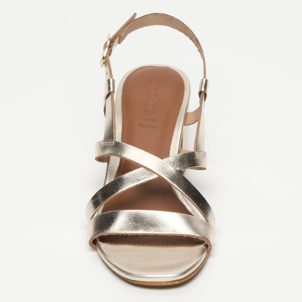 Apolina - Rissani Heeled Sandals - Gold