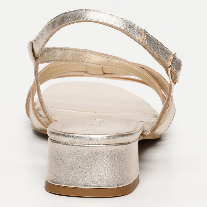 Apolina - Sandales A Talon Assaka - Doré