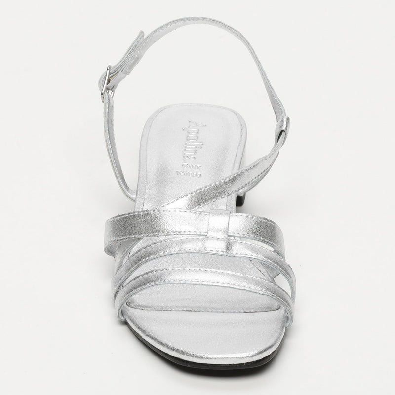 Apolina - Assaka Heeled Sandals - Silver
