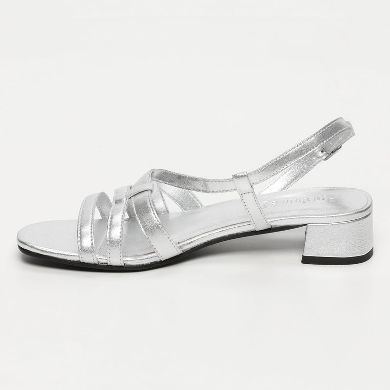 Apolina - Assaka Heeled Sandals - Silver