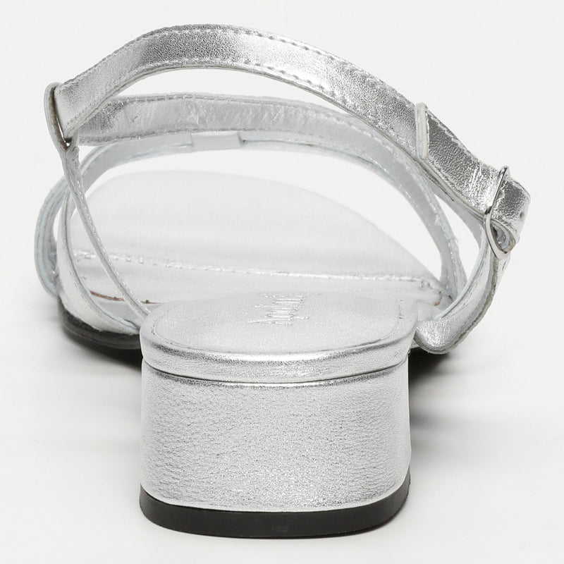 Apolina - Assaka Heeled Sandals - Silver
