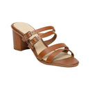 Apolina - Mules con tacón Zag - Marrón