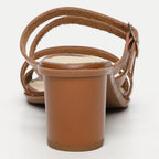 Apolina - Mules A Talon Zag - Marron