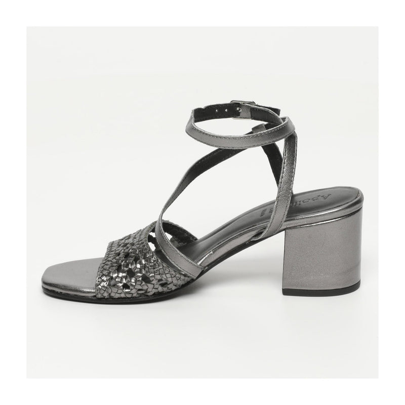 Sandalias de tacón Mykonos - Gris