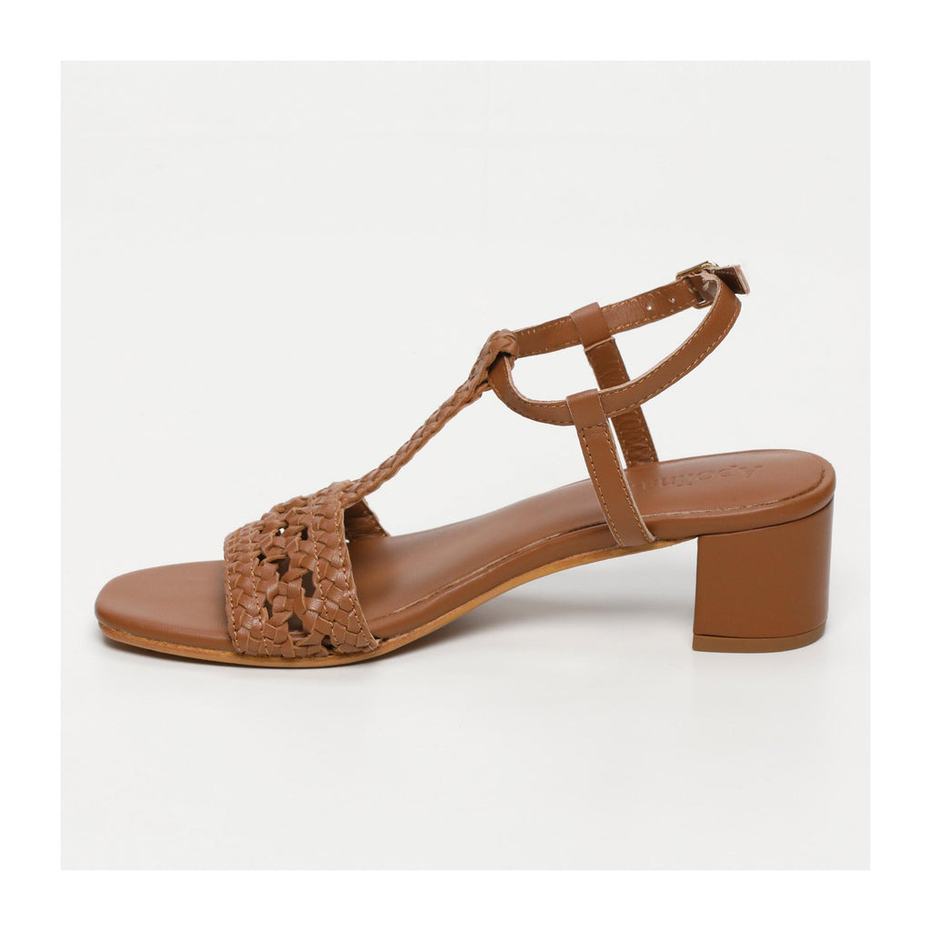 Sandalias De Tacón Gioia - Marrón