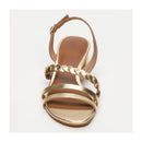 Saranda Heeled Sandals - Gold