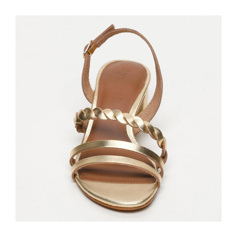 Saranda Heeled Sandals - Gold