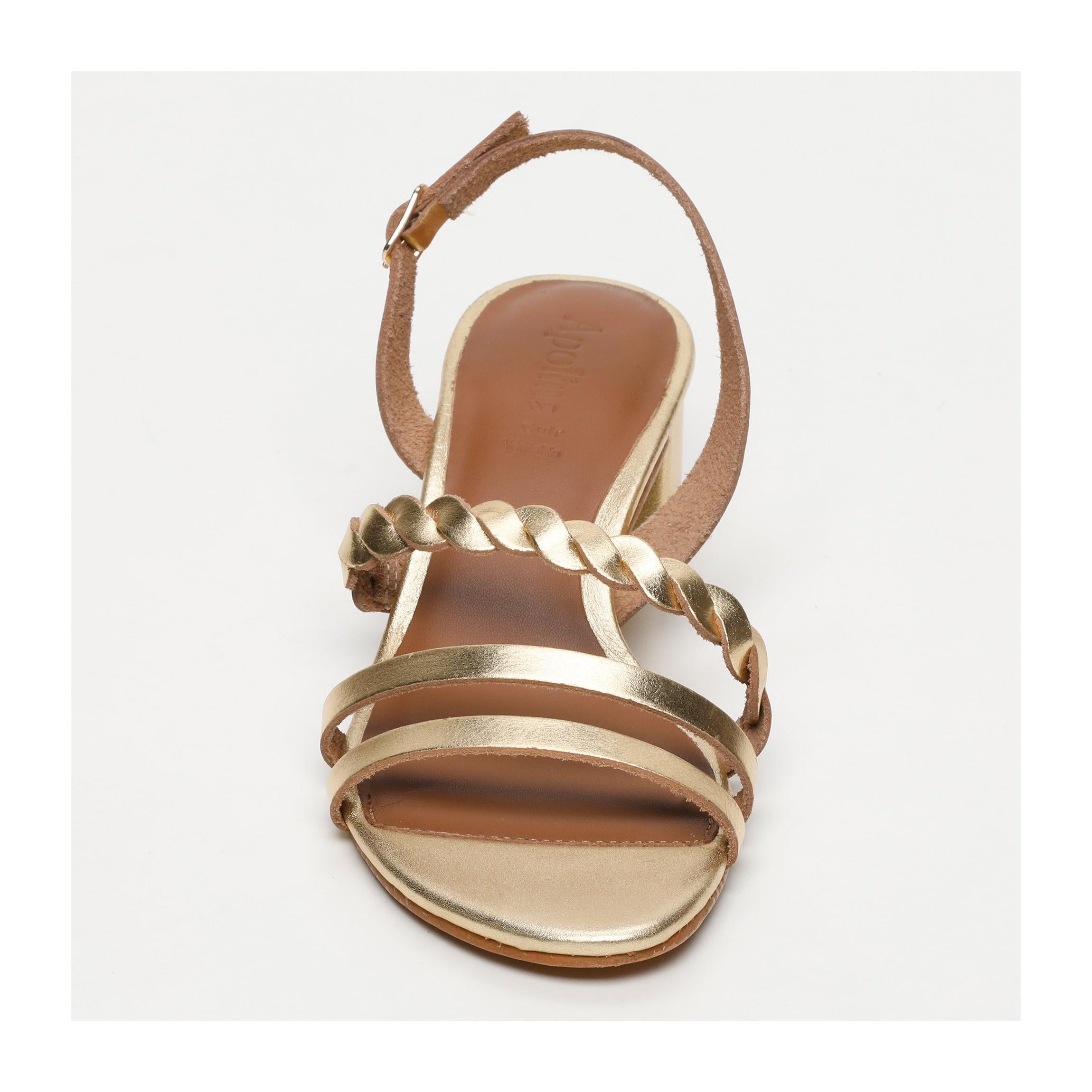 Sandalias De Tacón Saranda - Dorado
