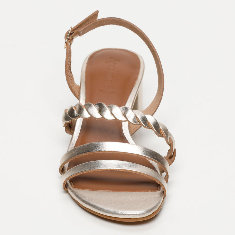 Apolina - Sandales A Talon Saranda - Doré