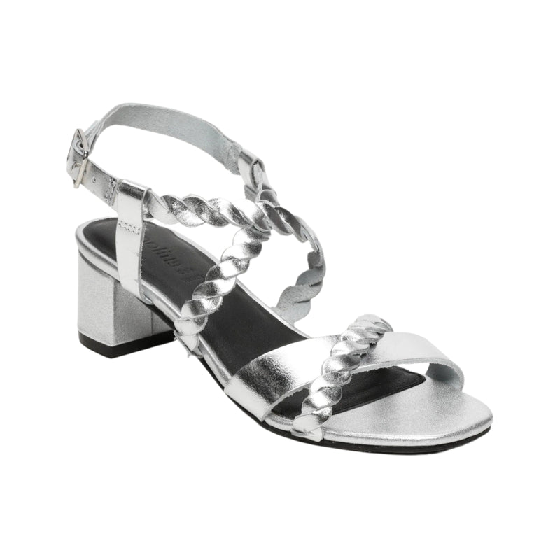 Apolina - Sandales A Talon Janina - Argent