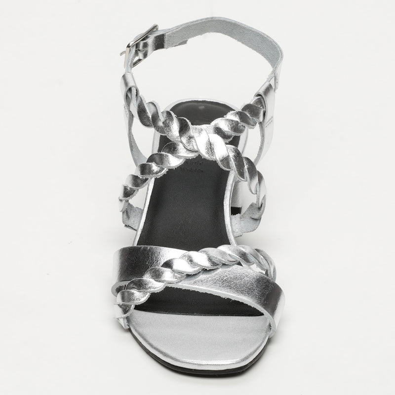 Apolina - Sandales A Talon Janina - Argent