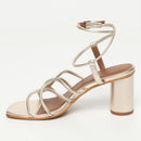 Apolina - Sandales A Talon Yana - Doré