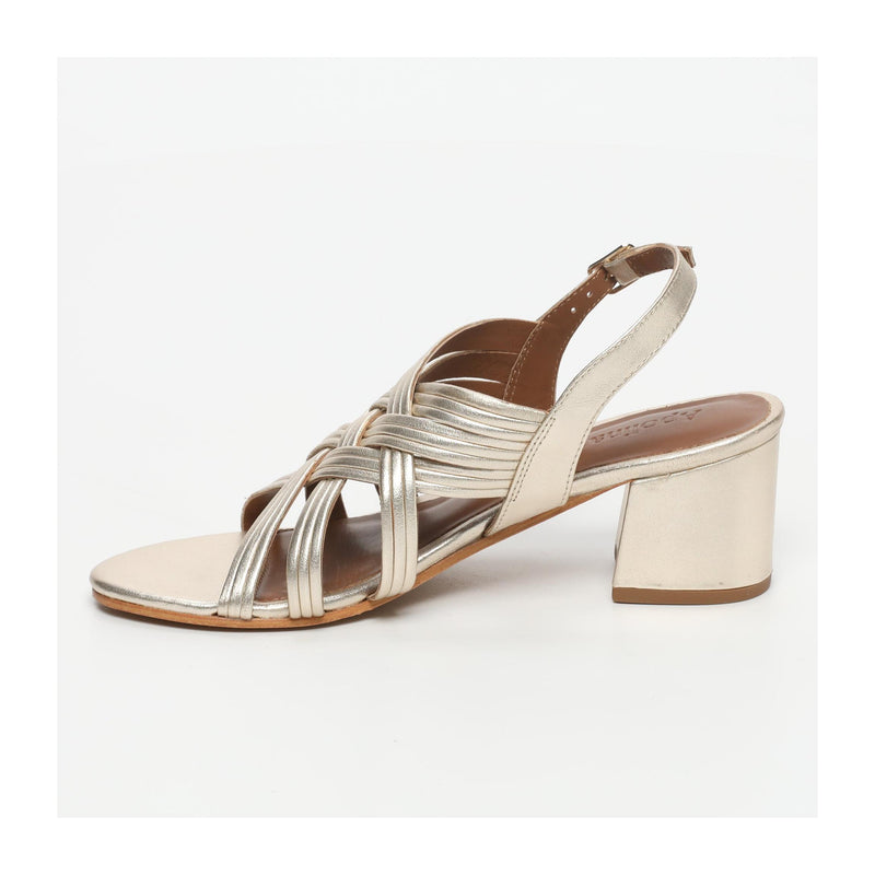 Carasona Heeled Sandals - Gold