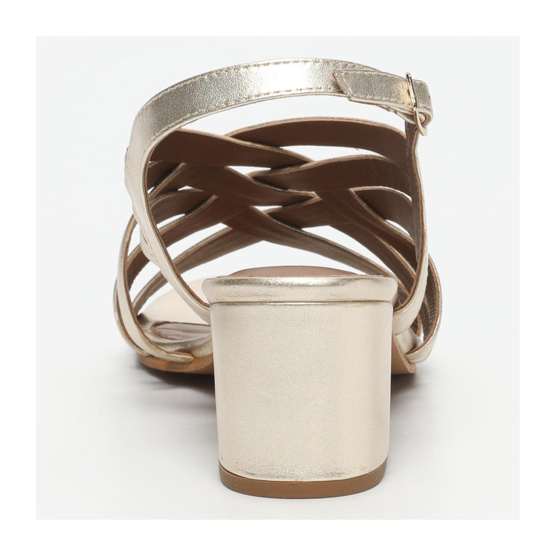 Carasona Heeled Sandals - Gold
