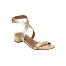 Tenby Low Heel Sandals - Gold