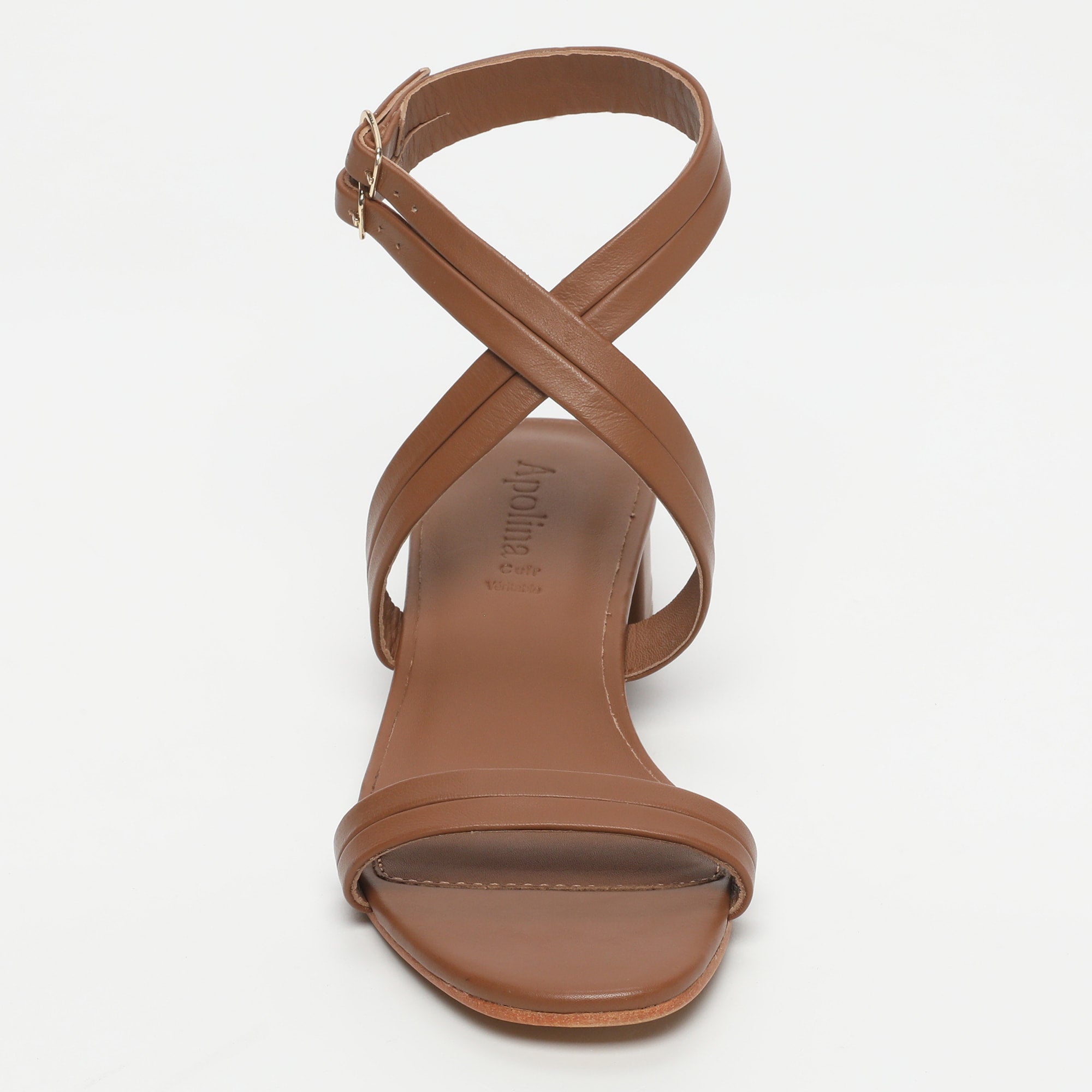 Apolina - Sandales Talons Bas Tenby - Marron